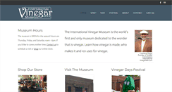 Desktop Screenshot of internationalvinegarmuseum.com